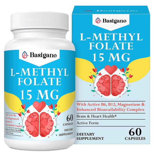 Basigano L Metilfolato 15mg cápsulas vegetarianas