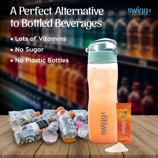 Bebida alternativa sin azúcar ni plástico Citrus Sip multivitamínica.