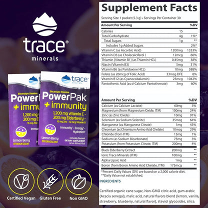 Bebida con electrolitos y vitamina c sabor limón-baya Trace Minerals
