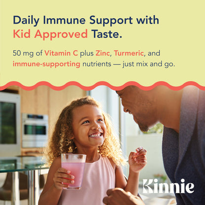 Bebida con zinc, vitamina C y D en sobres para niños