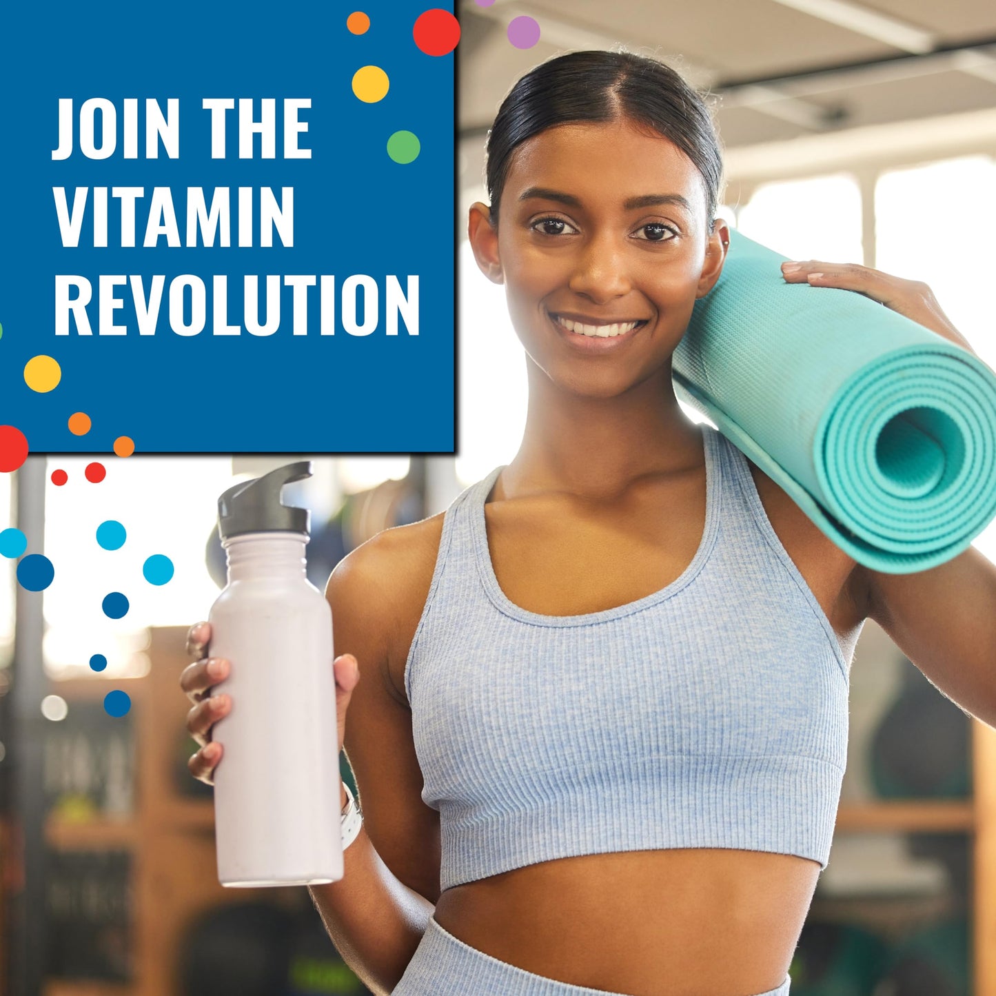 Bebidas coloridas con Ener-C vitaminas