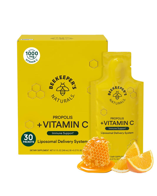 Beekeeper's Naturals propóleo liposomal vitamina C paquete 30 serv