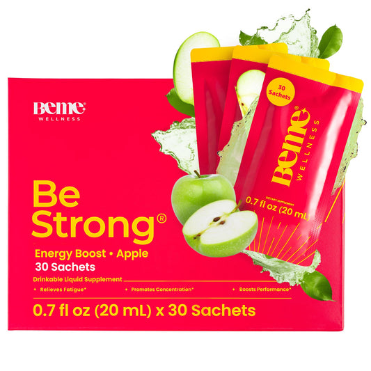 BeMe vitamina b12 líquida BeStrong caja 30 sobres sabor manzana