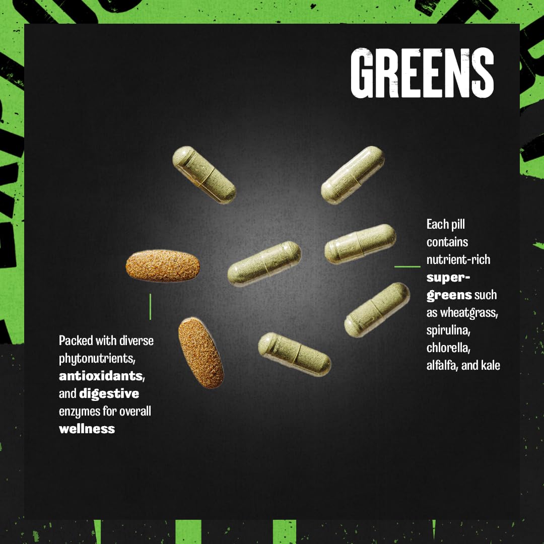 Beneficios de superalimentos en Animal Greens Pak