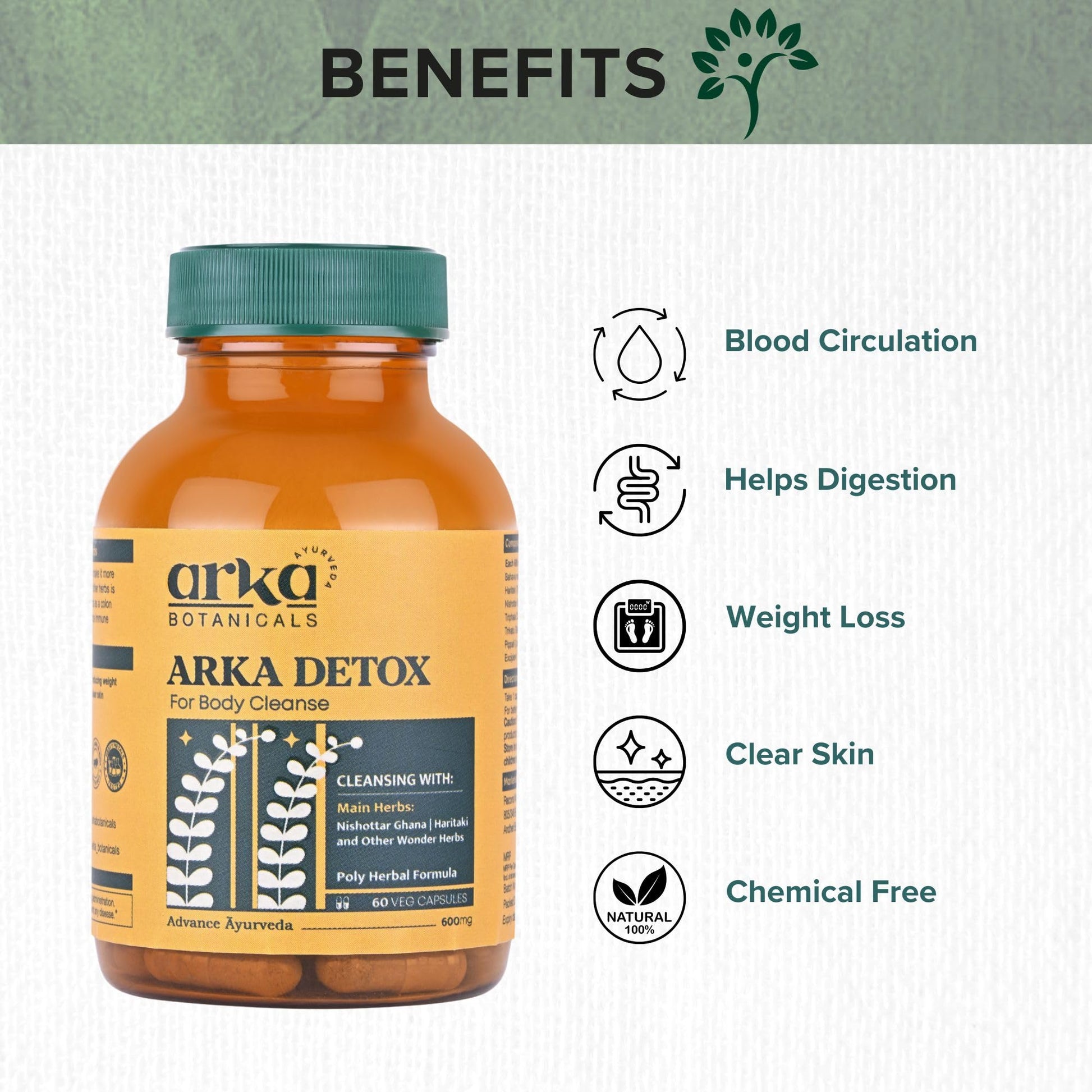Beneficios de Arka Detox para circulación y digestión