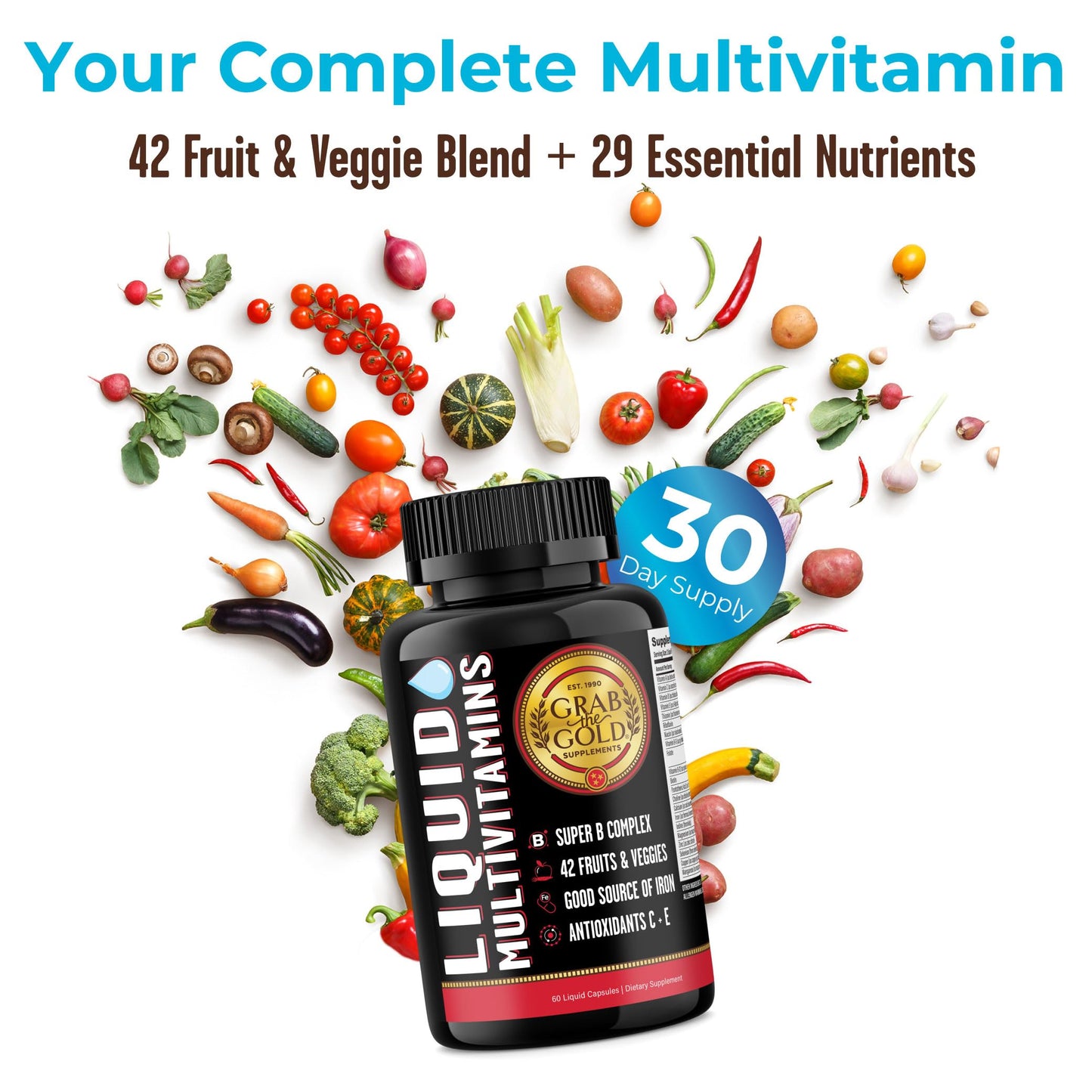 Beneficios de las cápsulas multivitamínicas Grab The Gold