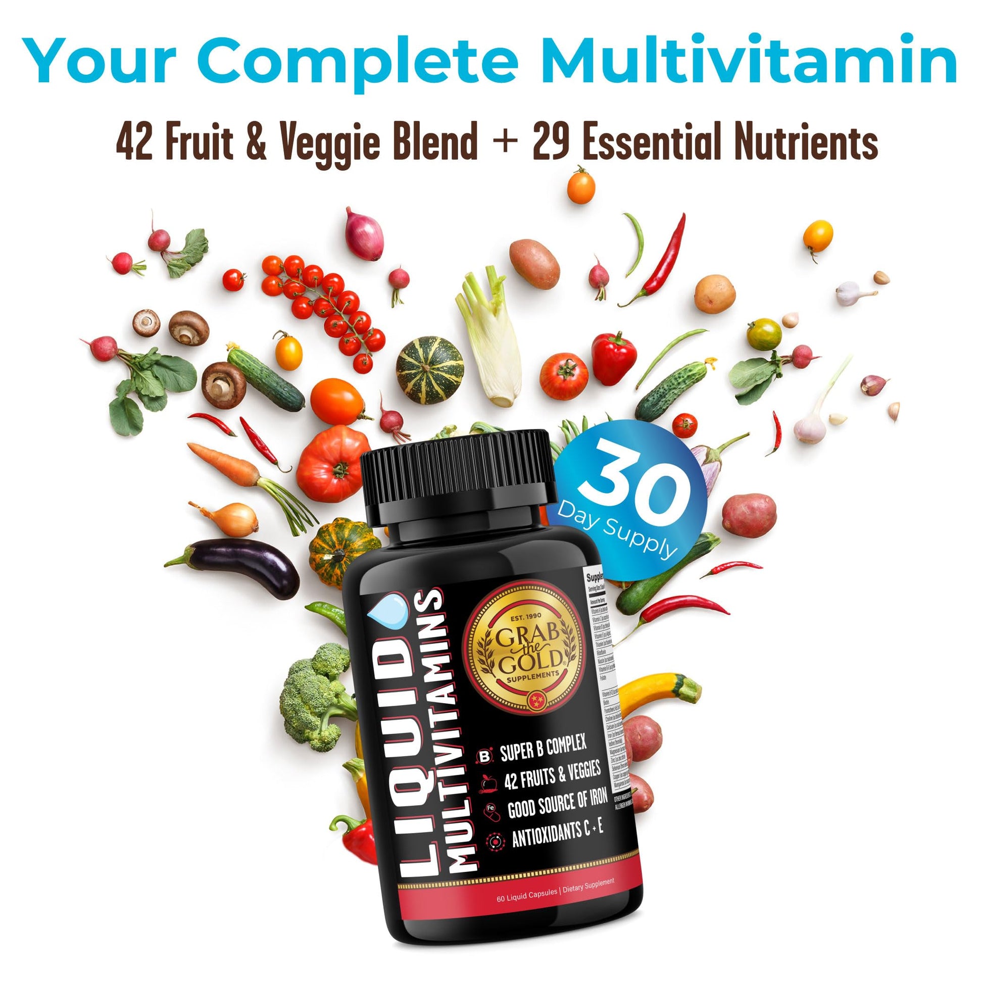 Beneficios de las cápsulas multivitamínicas Grab The Gold