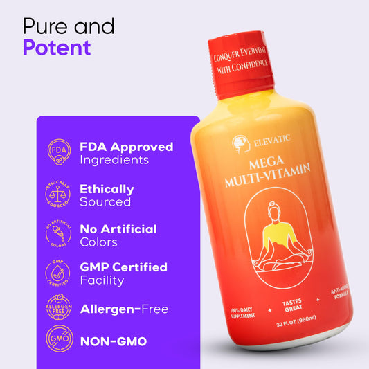 Certificaciones y beneficios del multivitamínico Elevatic