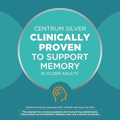Beneficios clínicos de Centrum Silver para memoria.