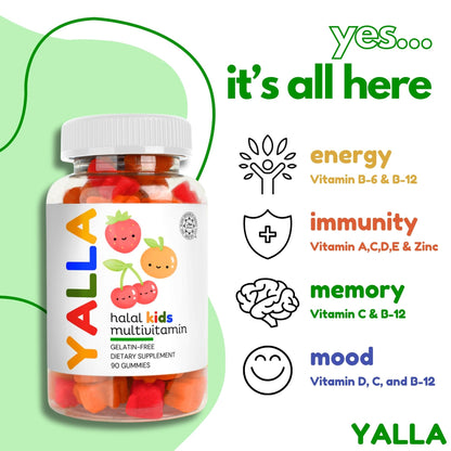 Beneficios de energía e inmunidad de gomas de YALLA.