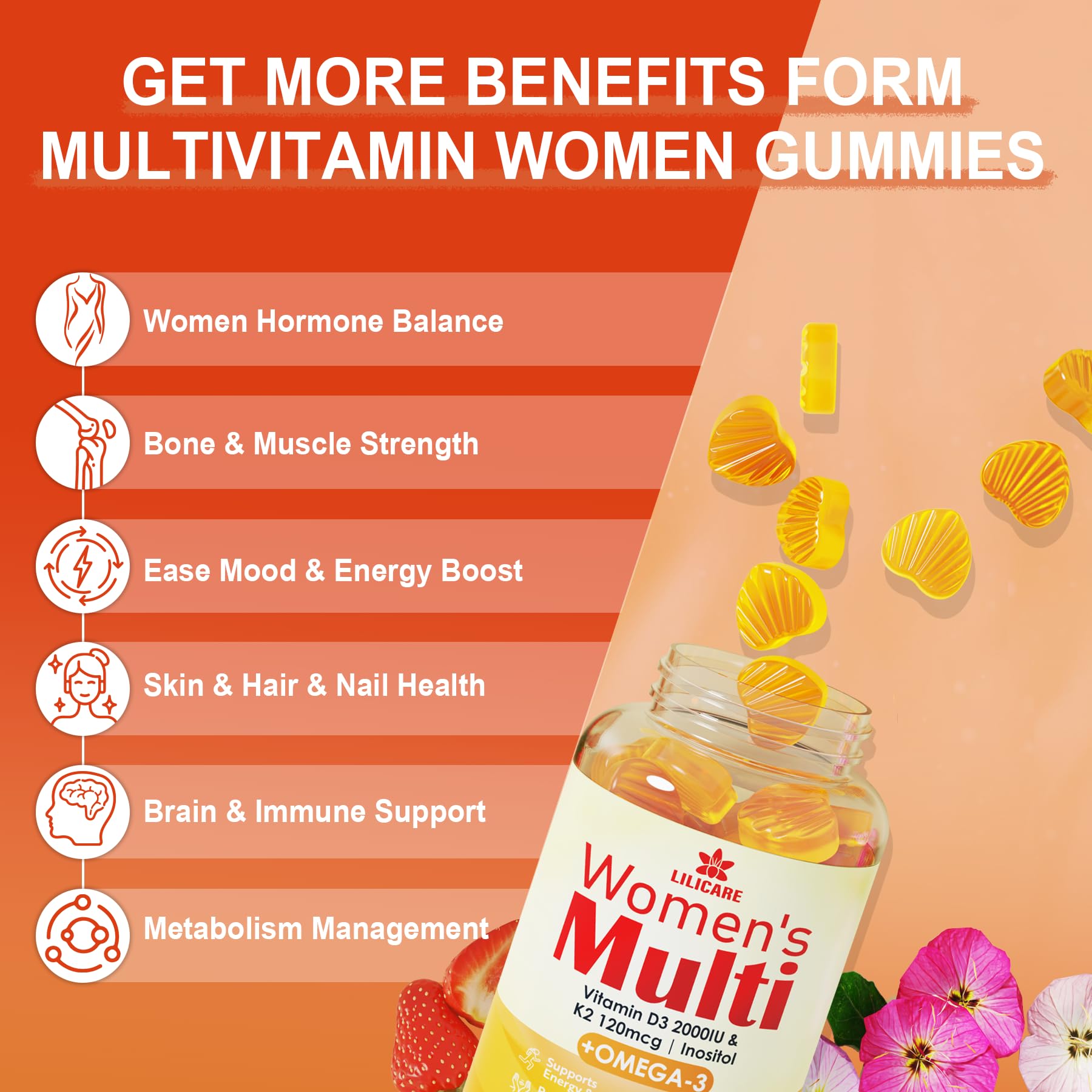 beneficios de gominolas multivitamínicas mujer