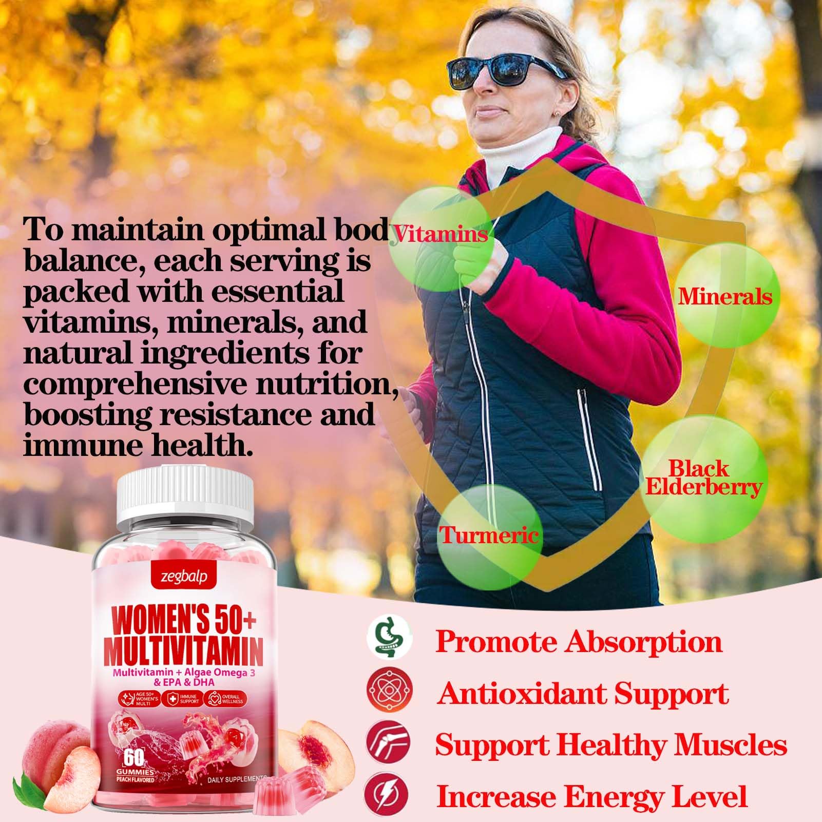 Beneficios de las gomitas multivitamínicas para mujeres mayores de 50