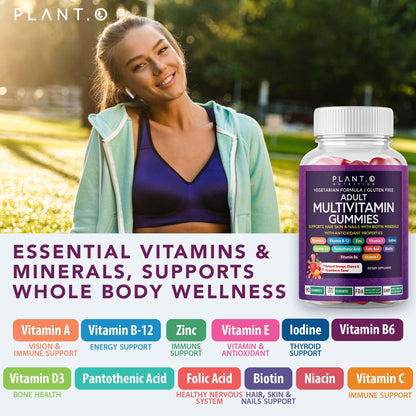 Beneficios de las gomitas multivitamínicas PLANT.O