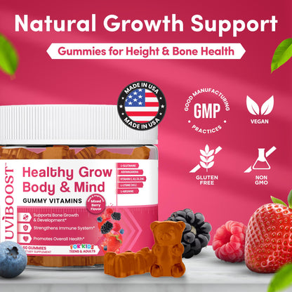 Beneficios de inmunidad y crecimiento de NUVIBOOST, sabor a bayas