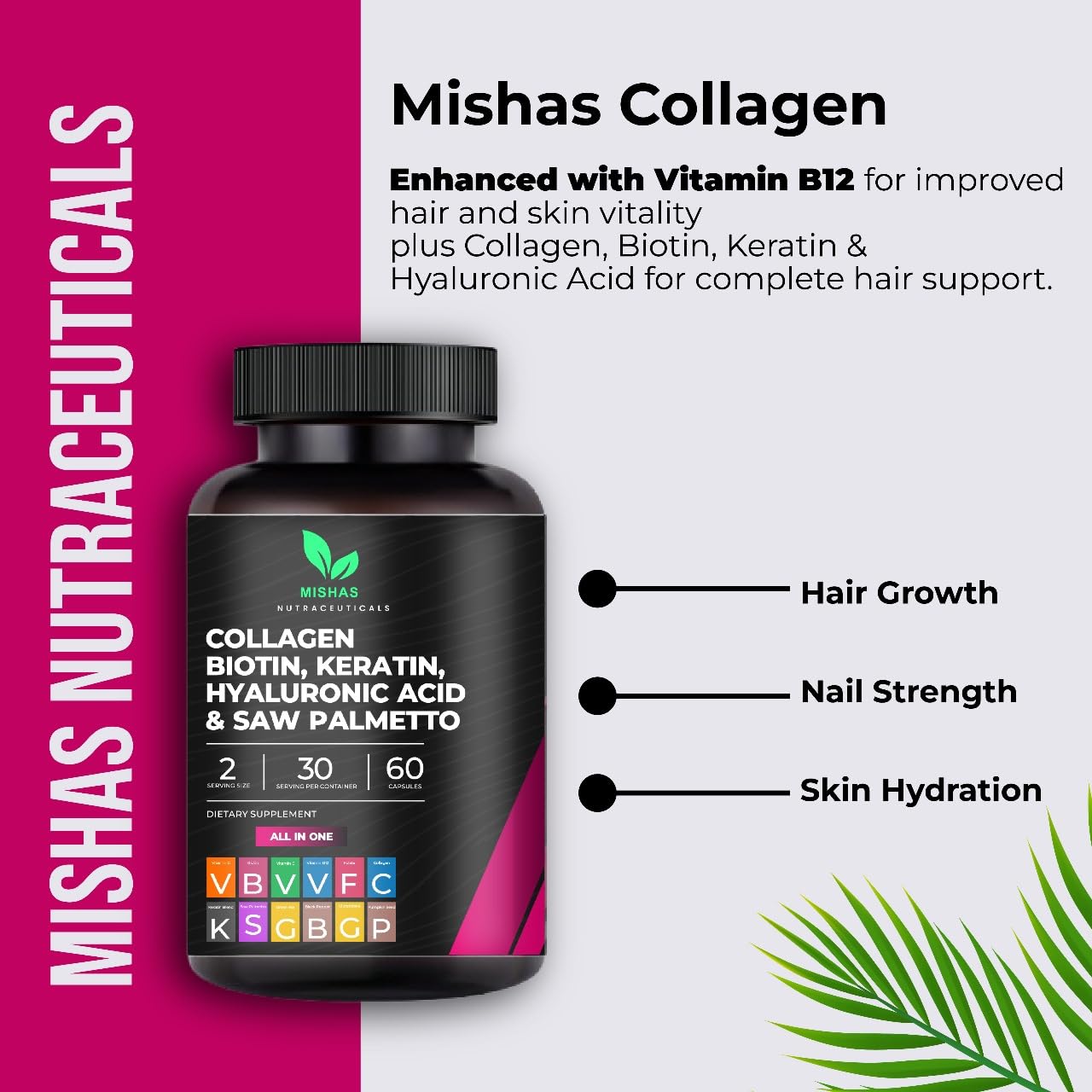 Beneficios de Multi Colágeno y Biotina Mishas