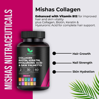 Beneficios de Multi Colágeno y Biotina Mishas