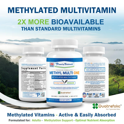 Beneficios de la multivitamina metilada Power By Naturals