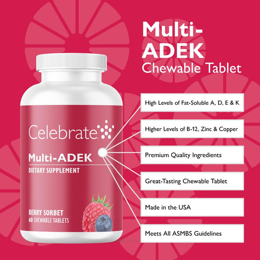 Beneficios multivitaminas ADEK Celebrate con vitaminas A D E K