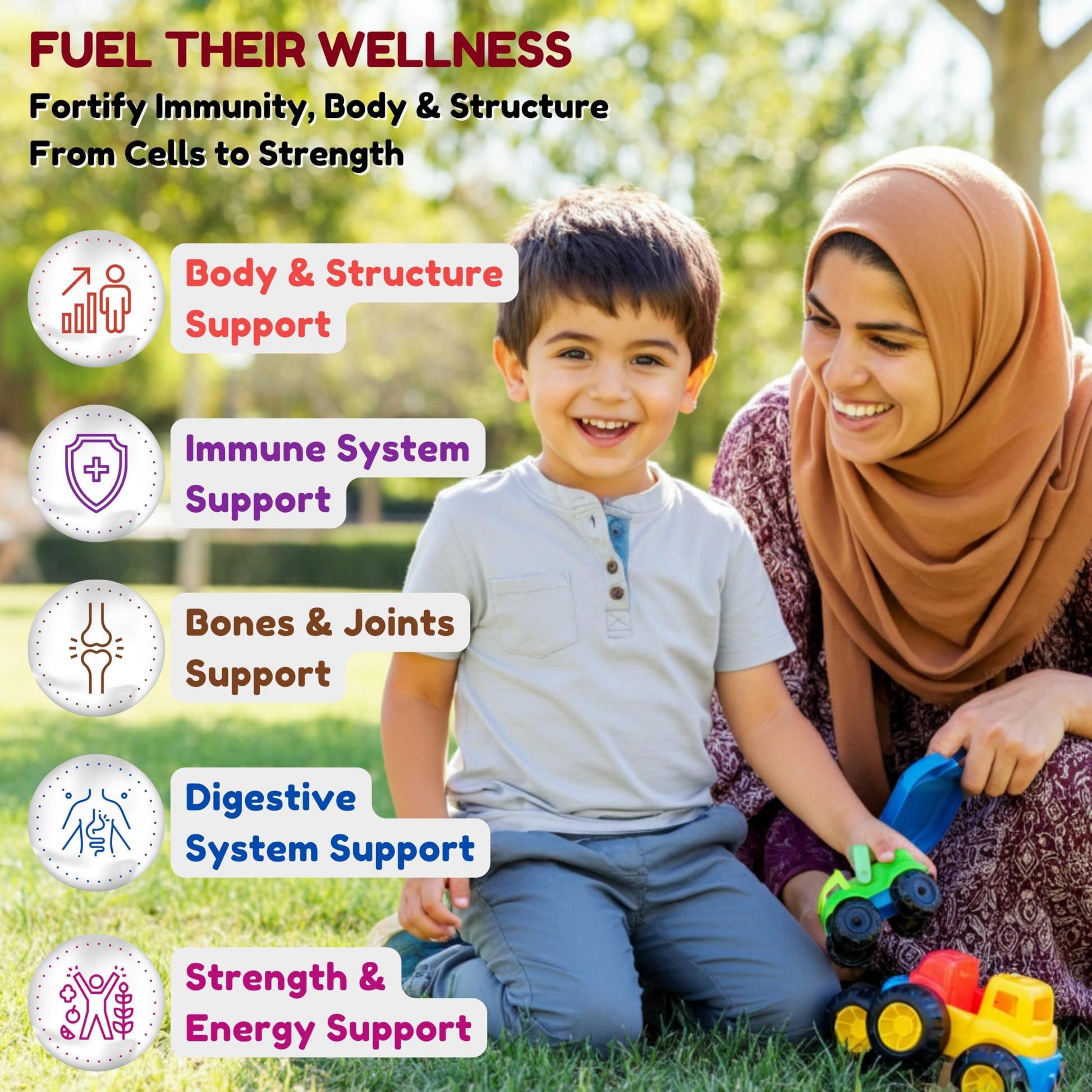 Beneficios de las multivitaminas para niños SHIFAA NUTRITION