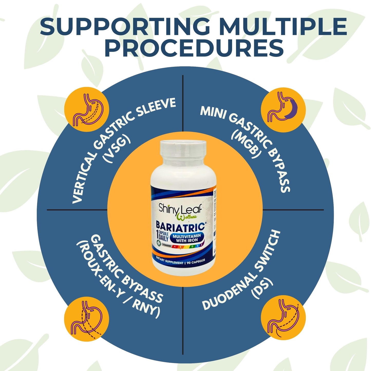 Beneficios del multivitamínico bariátrico Shiny Leaf