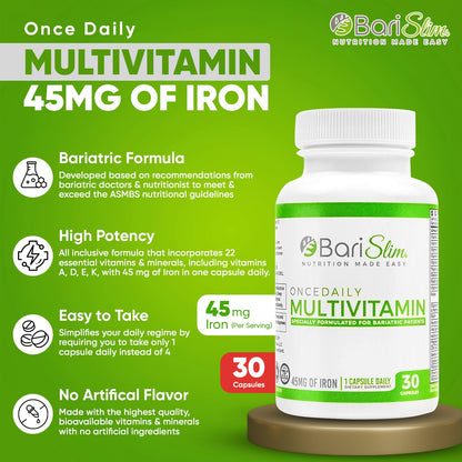Beneficios del multivitamínico BariSlim diario