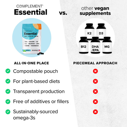 Beneficios múltiples del multivitamínico esencial complement