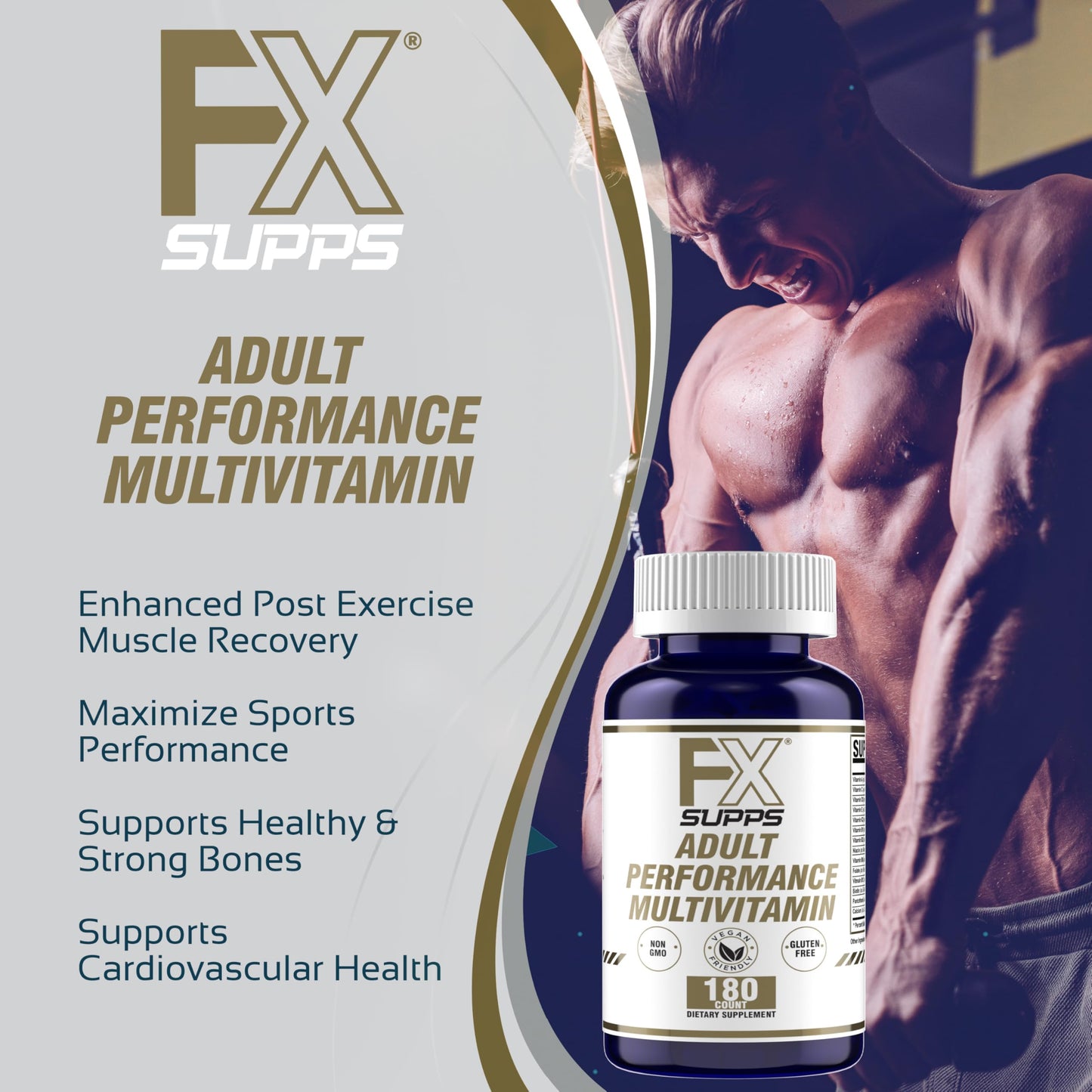 Beneficios del multivitamínico FXSUPPS para adultos