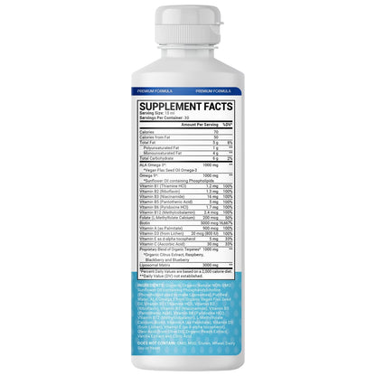 Beneficios del multivitamínico para hombres Oppuland, vista trasera.