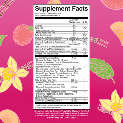 Beneficios del multivitamínico líquido MaryRuth para mujeres