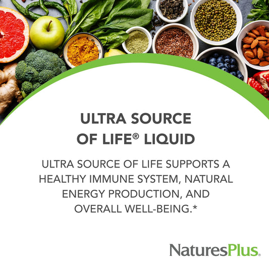 Promoción de beneficios del multivitamínico líquido Natures Plus