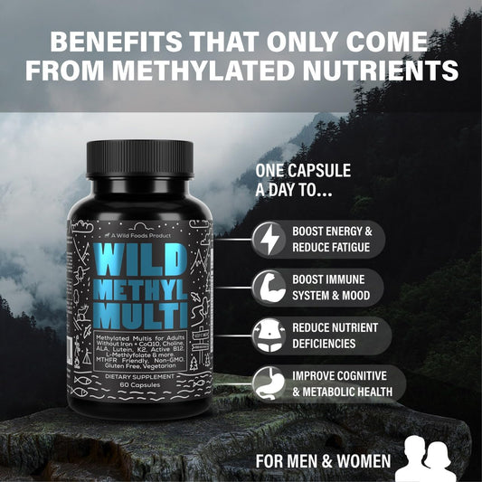 beneficios del multivitamínico metilado wild para absorción