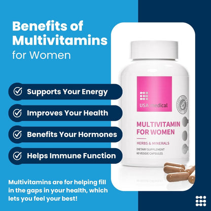 Tabla de beneficios del multivitamínico para mujeres