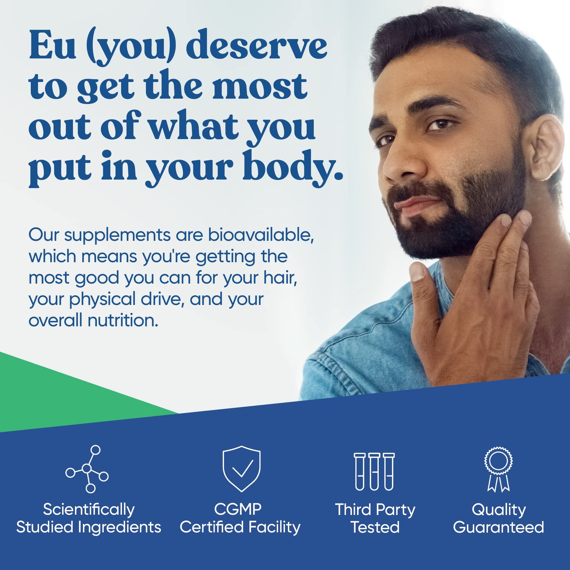 Beneficios del multivitamínico para salud masculina.