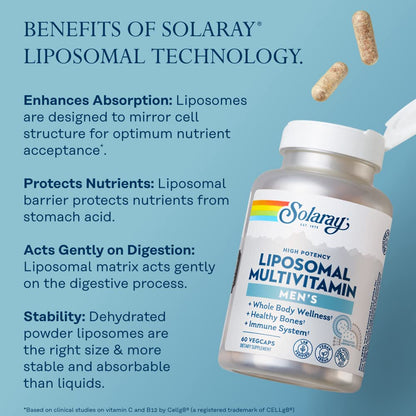 Beneficios del multivitamínico Solaray liposomal