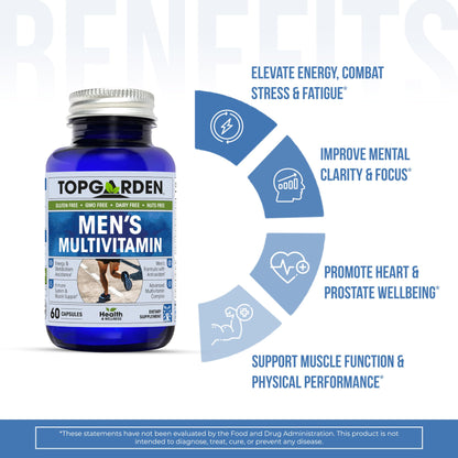 Beneficios del multivitamínico TOPGARDEN para hombres