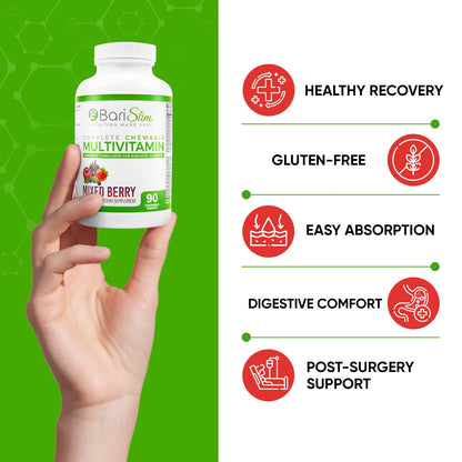 Beneficios multivitamínicos para la salud bariátrica.