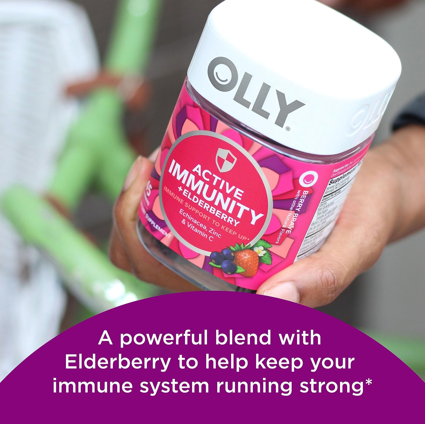 Beneficios de Active Immunity + Elderberry de OLLY