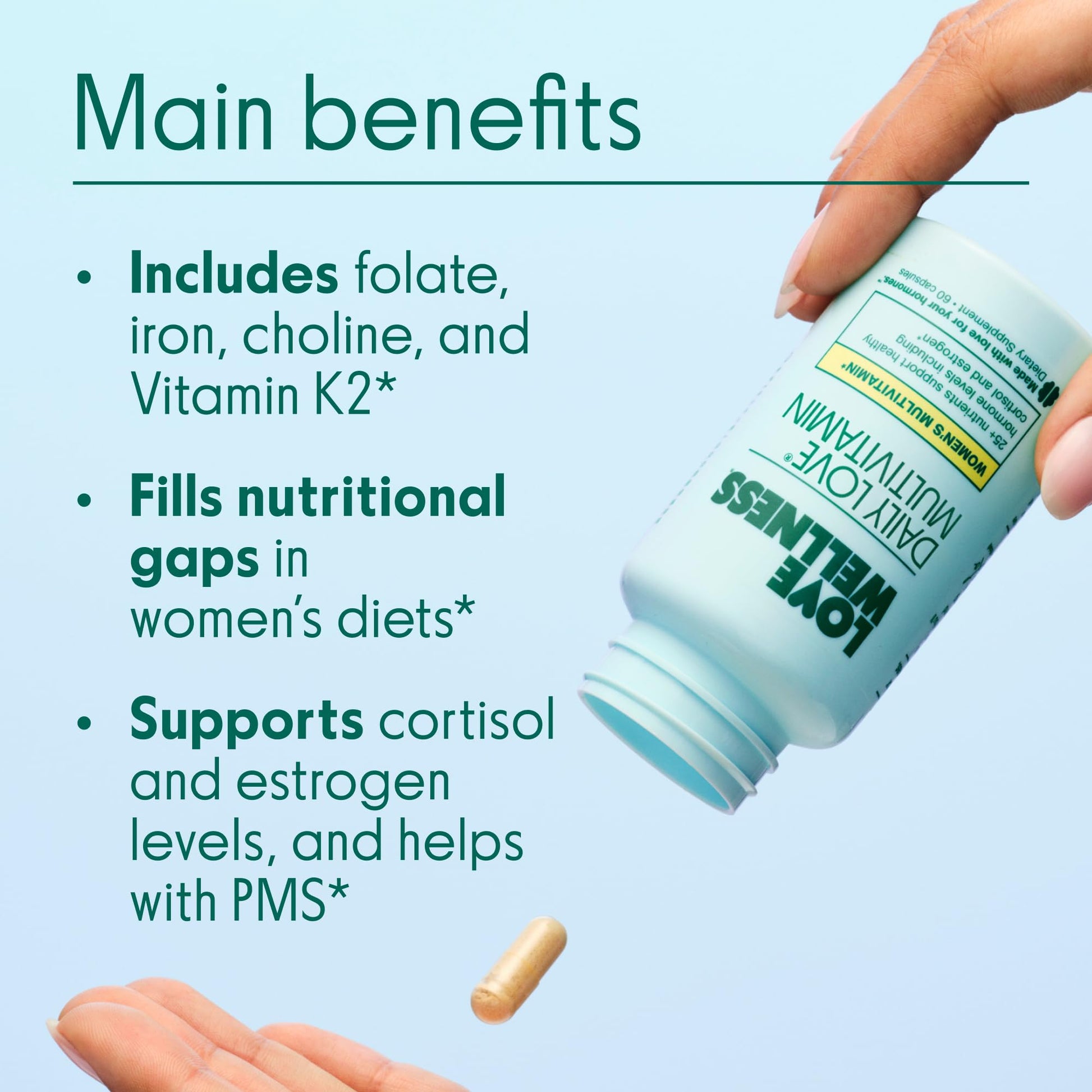 Beneficios Principales Multivitamínico Daily Love