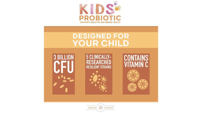 Detalles beneficios probióticos veganos Replenish the Good niños