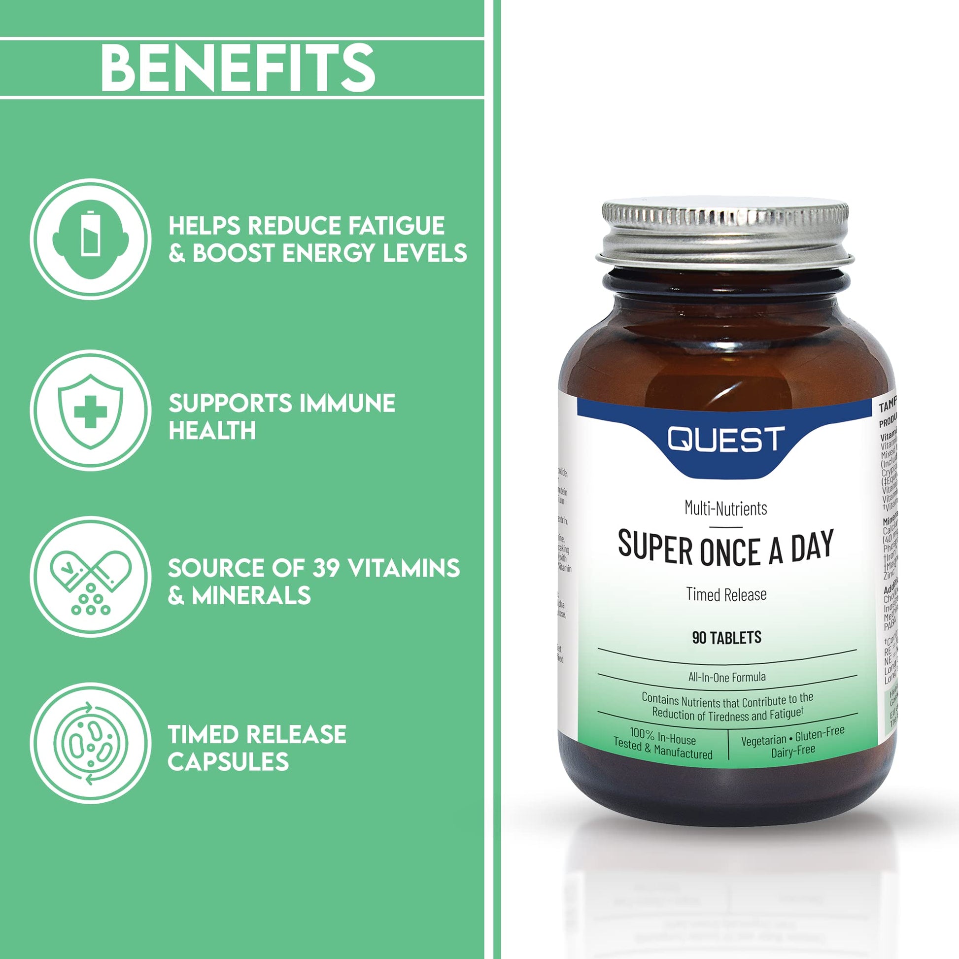 Beneficios de Quest Super Una Vez al Día - multivitaminas
