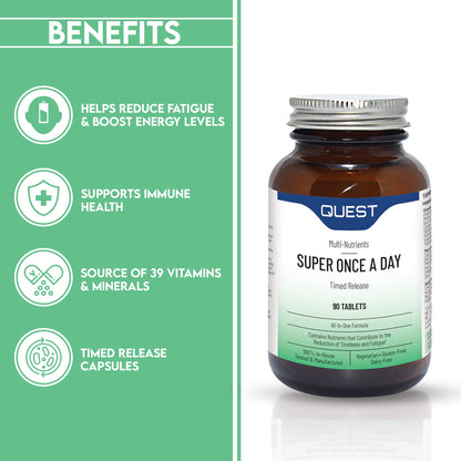 Beneficios de Quest Super Una Vez al Día - multivitaminas