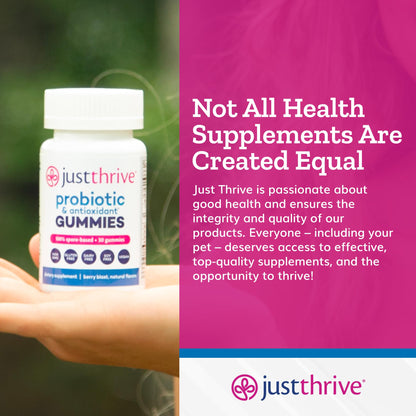 algunos beneficios del suplemento de gomitas probióticas just thrive