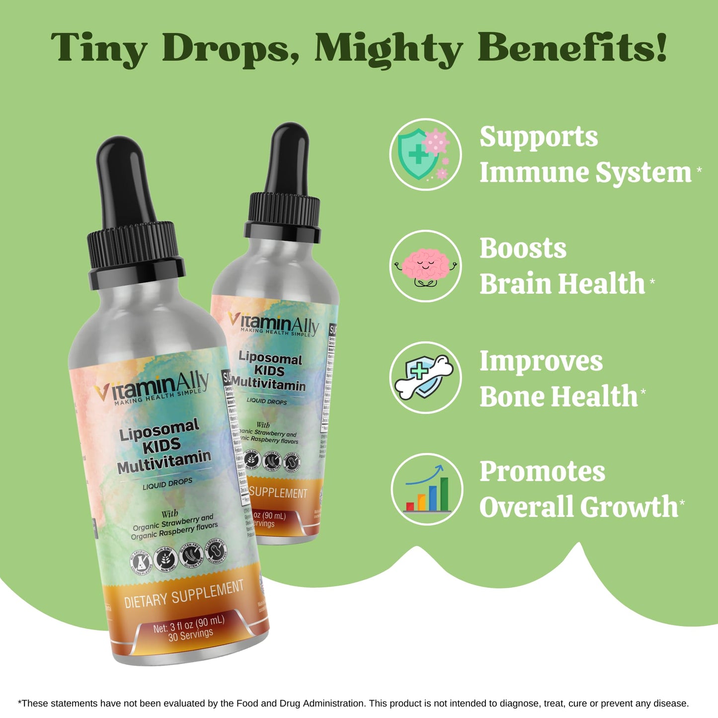 Beneficios en la salud infantil del multivitamínico Liposomal Kids.