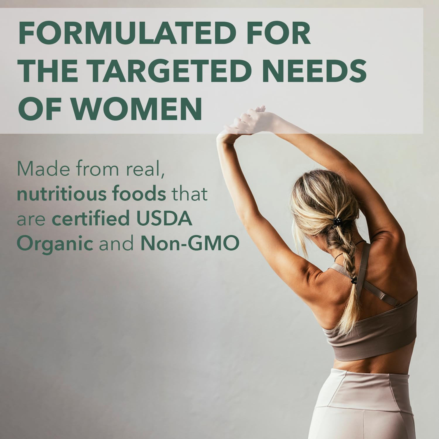 Beneficios de salud del multivitamínico orgánico para mujeres