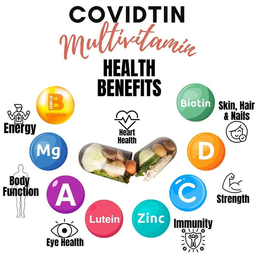 Beneficios para la salud del multivitamínico COVIDTIN.
