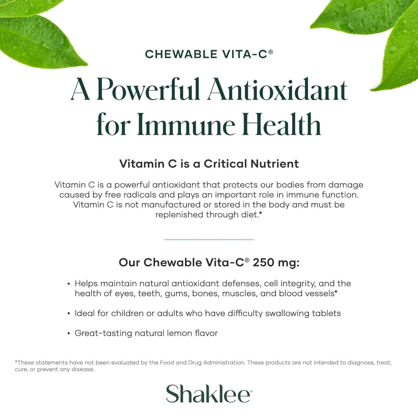 Beneficios de Shaklee Vita-C masticable