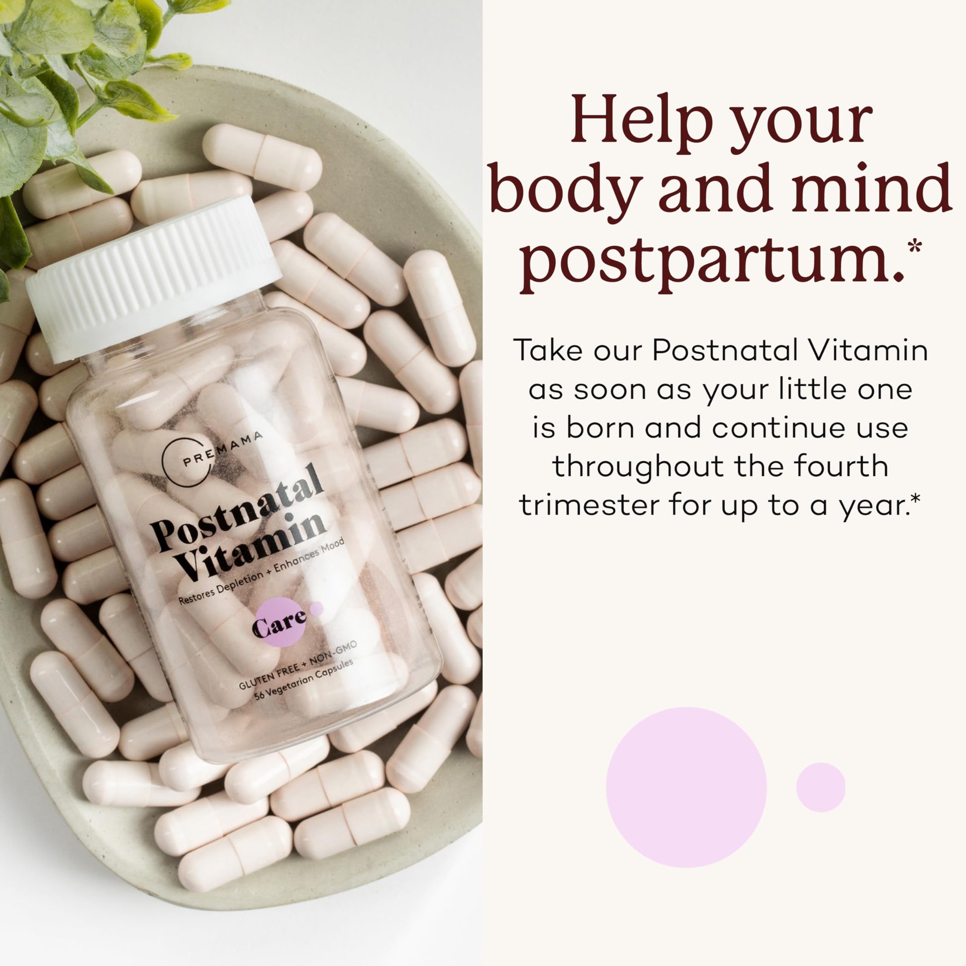 Beneficios de la vitamina postnatal Premama