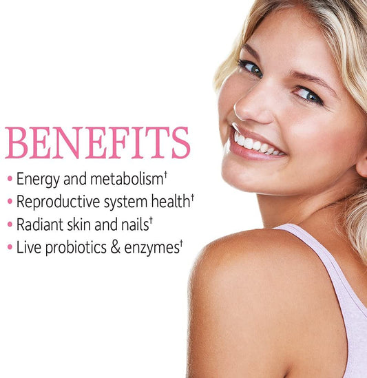 Beneficios de vitaminas para mujeres Garden of Life.