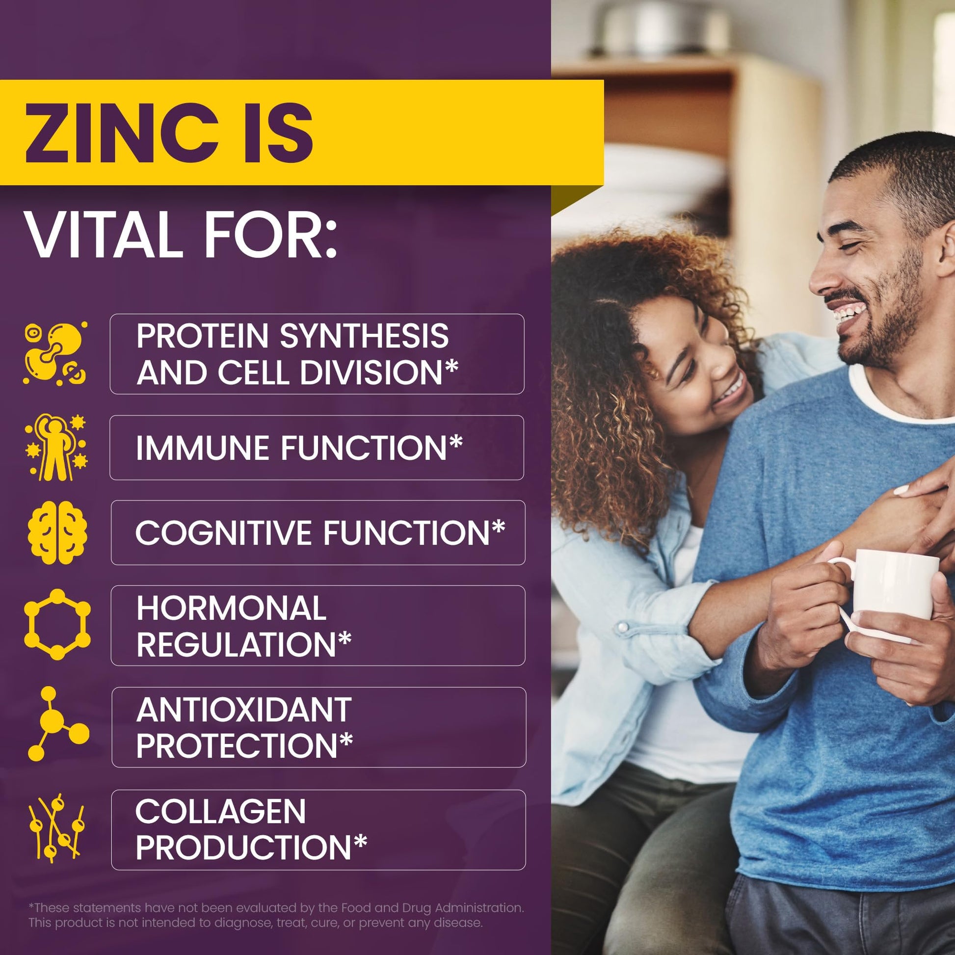 Beneficios del zinc en la salud.