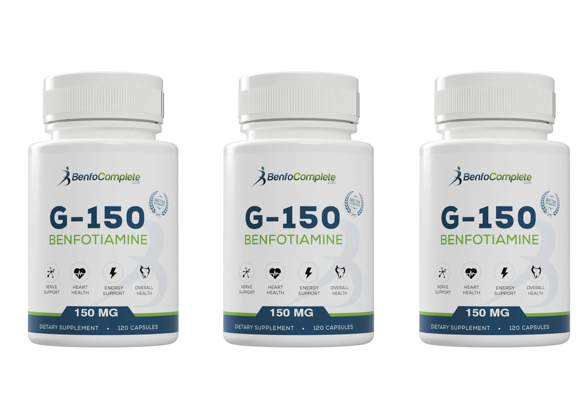 Benfocomplete benfotiamina suplemento vitamina B 120 cápsulas frasco 1